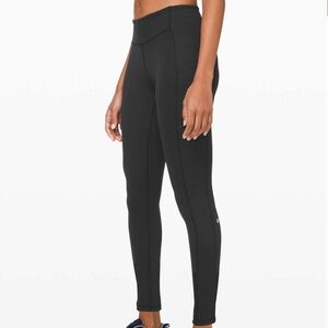 Lululemon Speed Up Tight 28" *Brushed Full-On Luxtreme - Black - Size 4